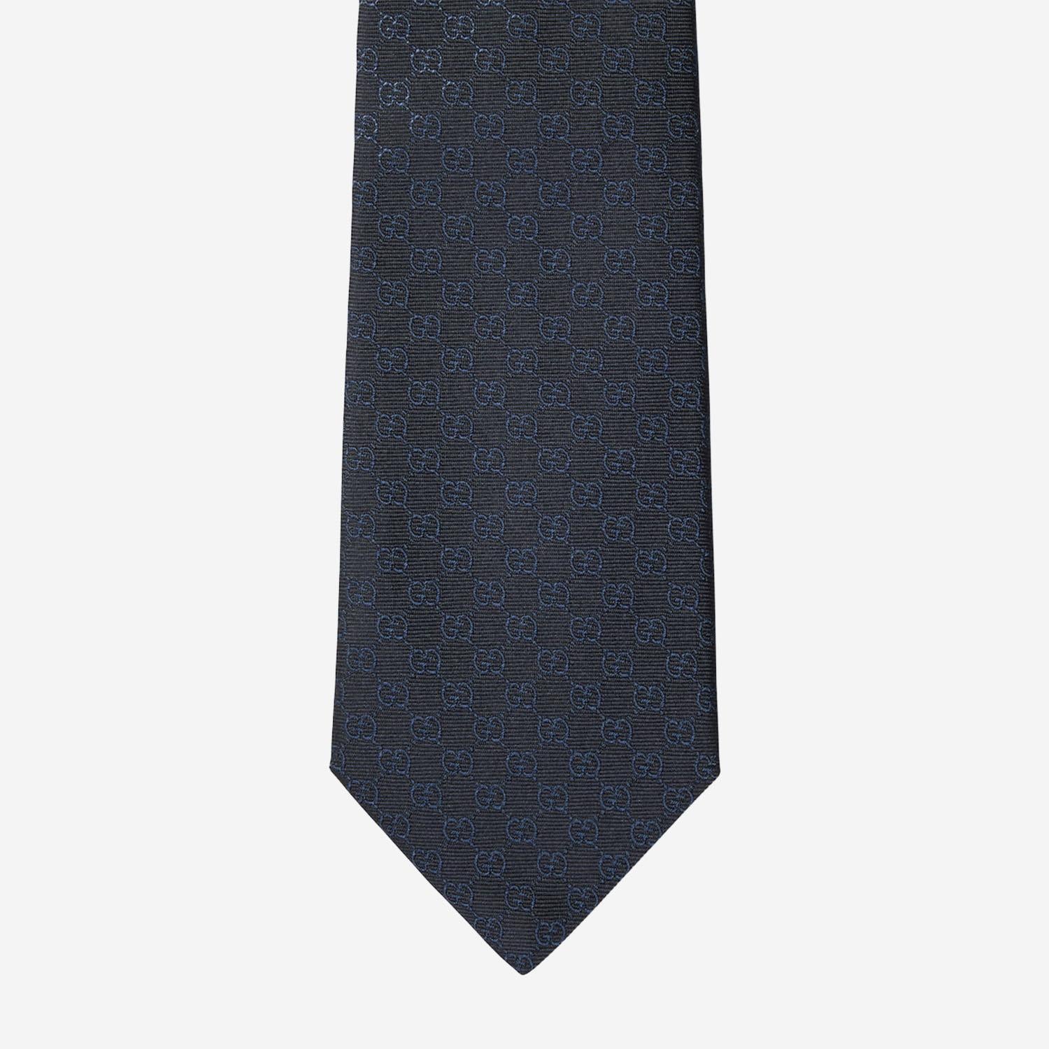 CRAVATTA IN SETA GG JACQUARD 853349 4E0094069 GUCCI 