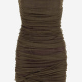 ABITO BUSTIER ARRICCIATO IN TULLE 783898 Y4C343217 SAINT LAURENT 