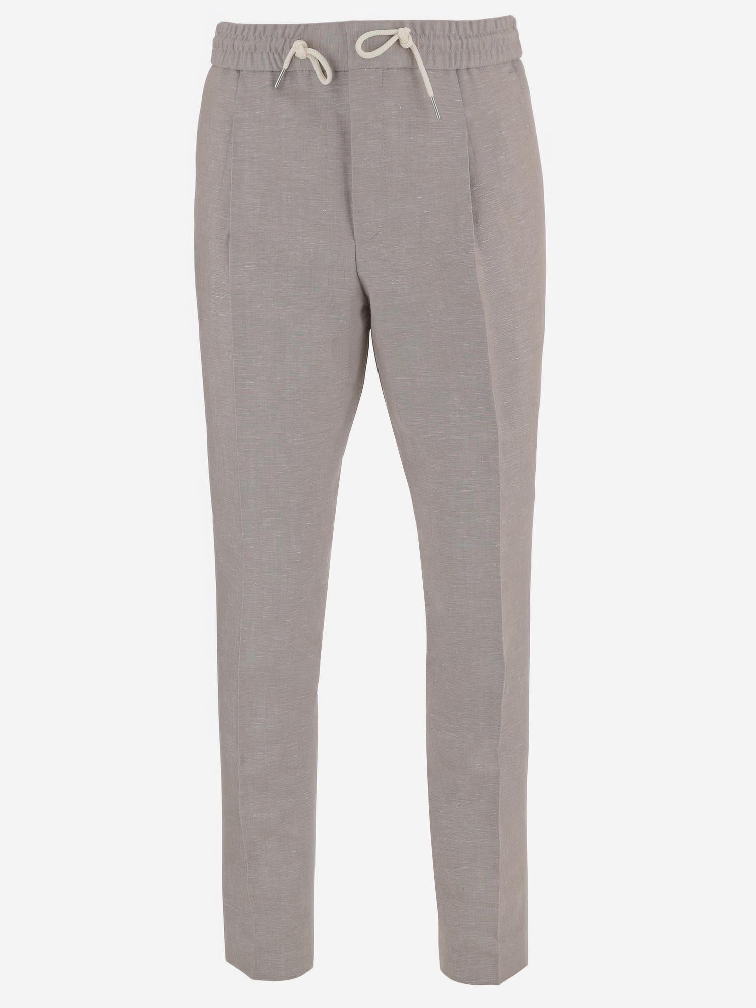 PANTALONI IN MISTO COTONE 50559695 237 HUGO BOSS 