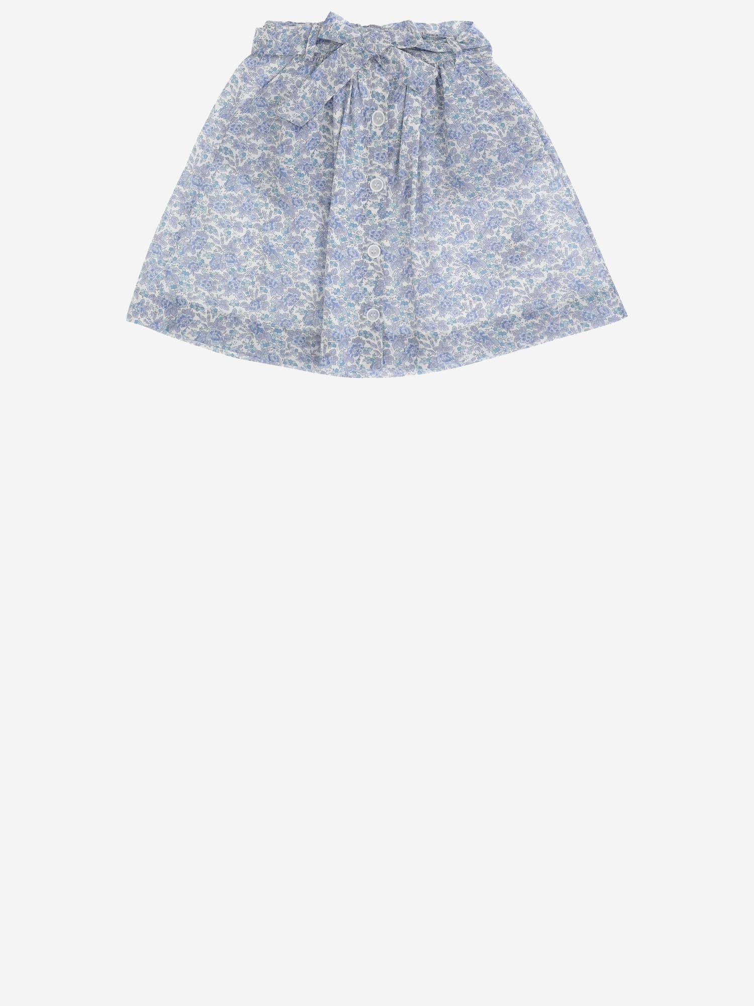 GONNA ESTERINA IN COTONE CON MOTIVO FLOREALE S05GSKW00016 510A BONPOINT KIDS 