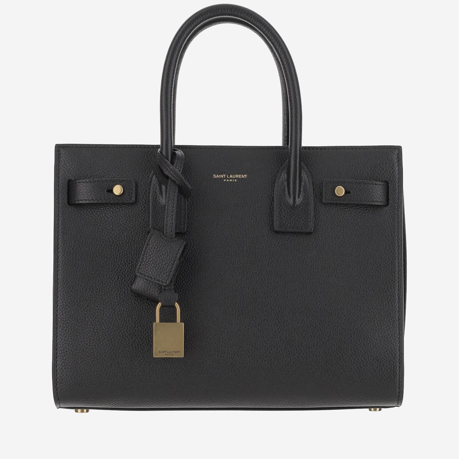 BORSA SAC DE JOUR BABY IN PELLE MARTELLATA 717448 DTI0W1000 SAINT LAURENT 