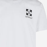T-SHIRT IN COTONE CON LOGO 44MAA027S26J00B 100 OFF-WHITE 