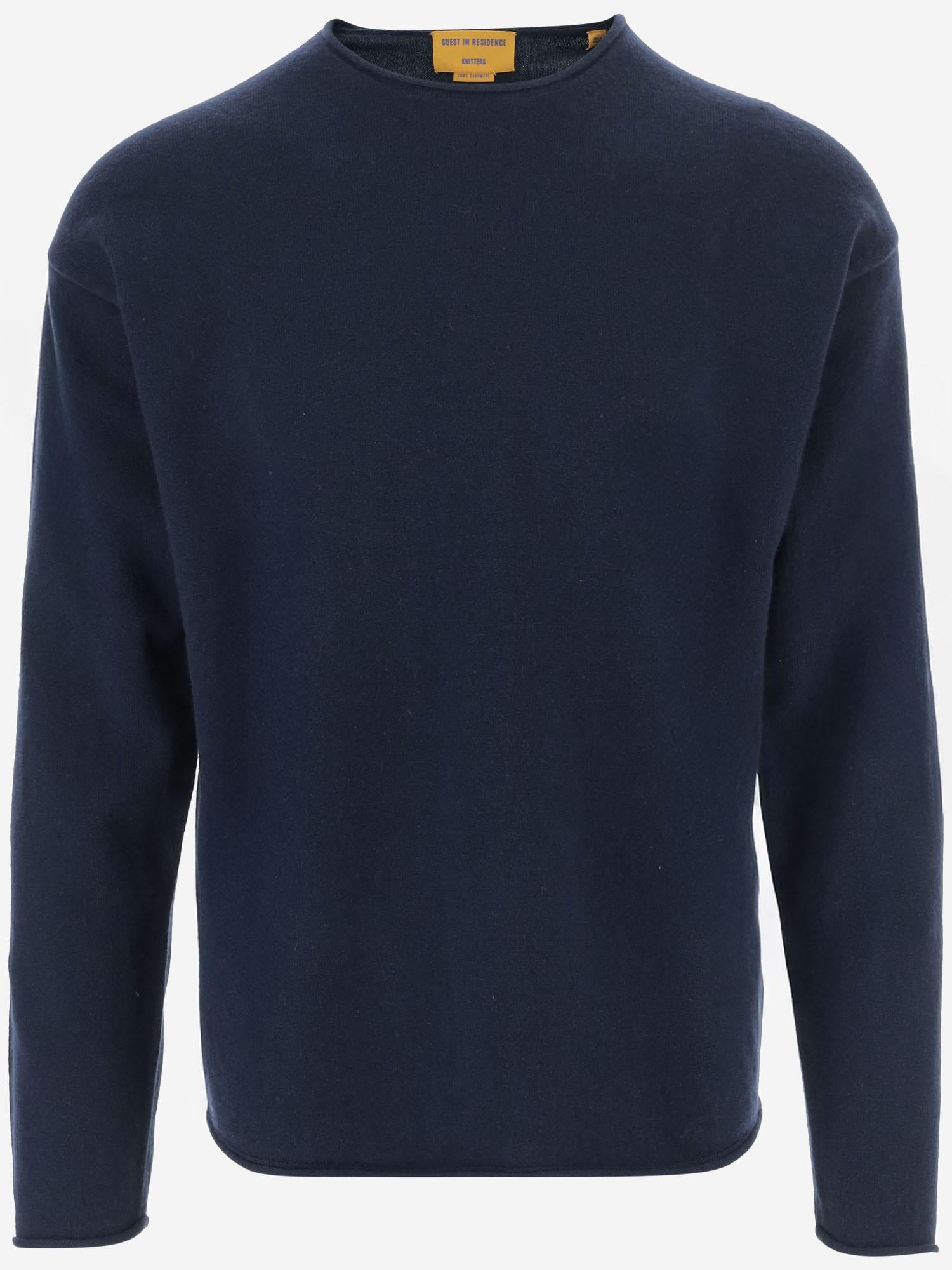 MAGLIONE IN CASHMERE CON RISVOLTO U10110JL MID GUEST IN RESIDENCE 