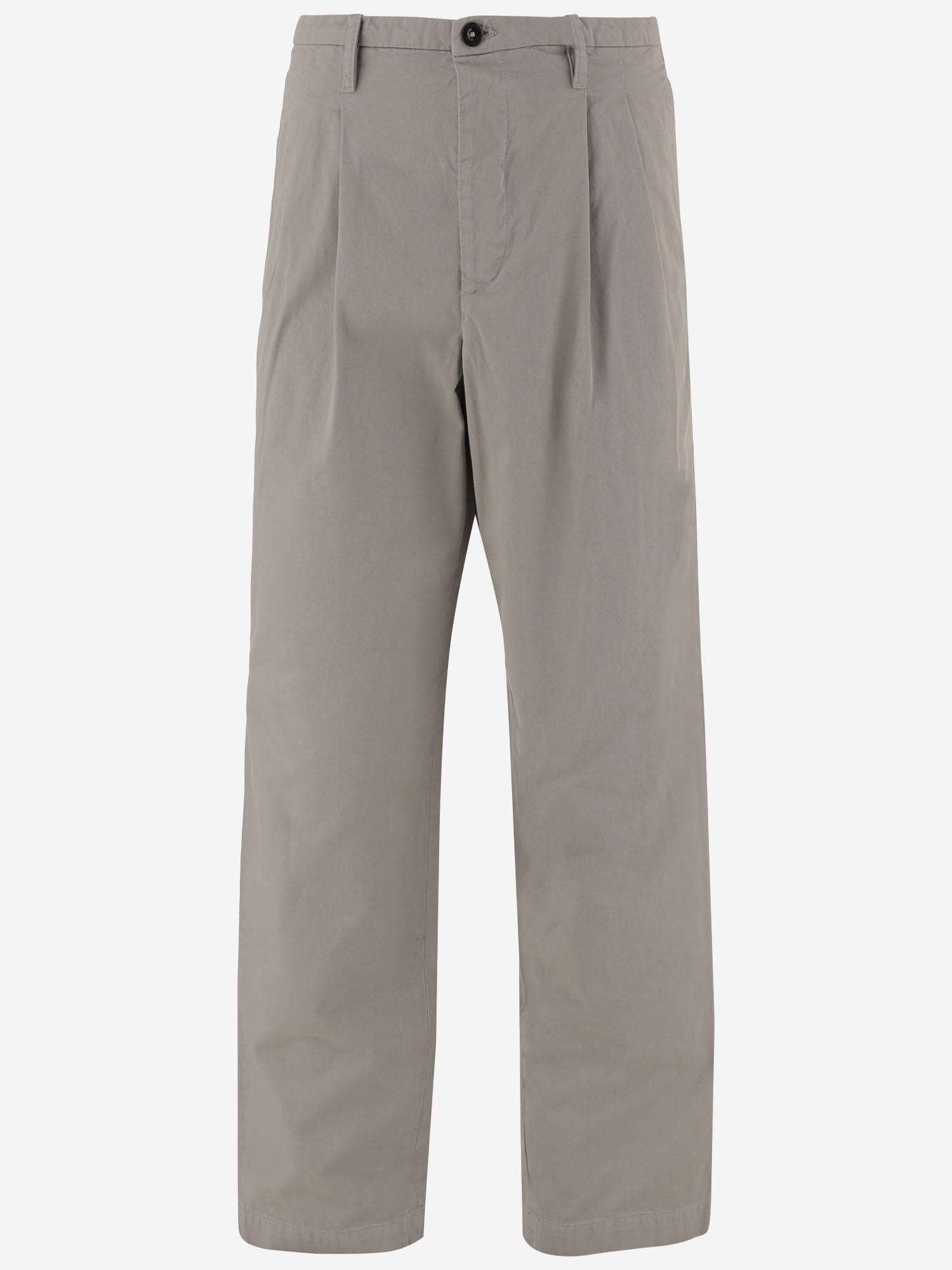 PANTALONI AMPI IN GABARDINE DI COTONE 20CMPA136A 110458G904 CP COMPANY 