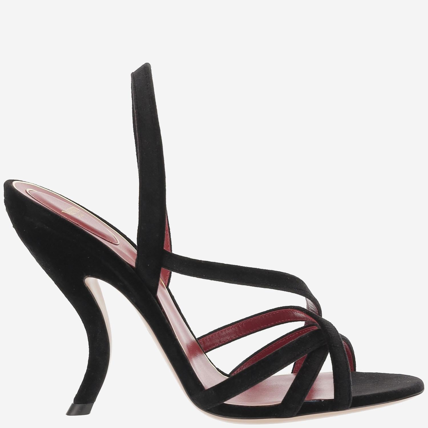 Sandali Fetishique in velluto 7W0S0NC6 WPJ0NO VALENTINO GARAVANI 