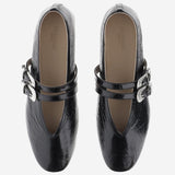 BALLERINE CLAUDIA IN PELLE LAMINATA BCSNPLBLA BLA LE MONDE BERYL 