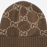 Beanie in jacquard di cashmere GG 811392 3GAC02379 GUCCI 