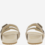 CIABATTE IN MISTO PELLE CON DOPPIO STRAP 8118612 BAKE BURBERRY 