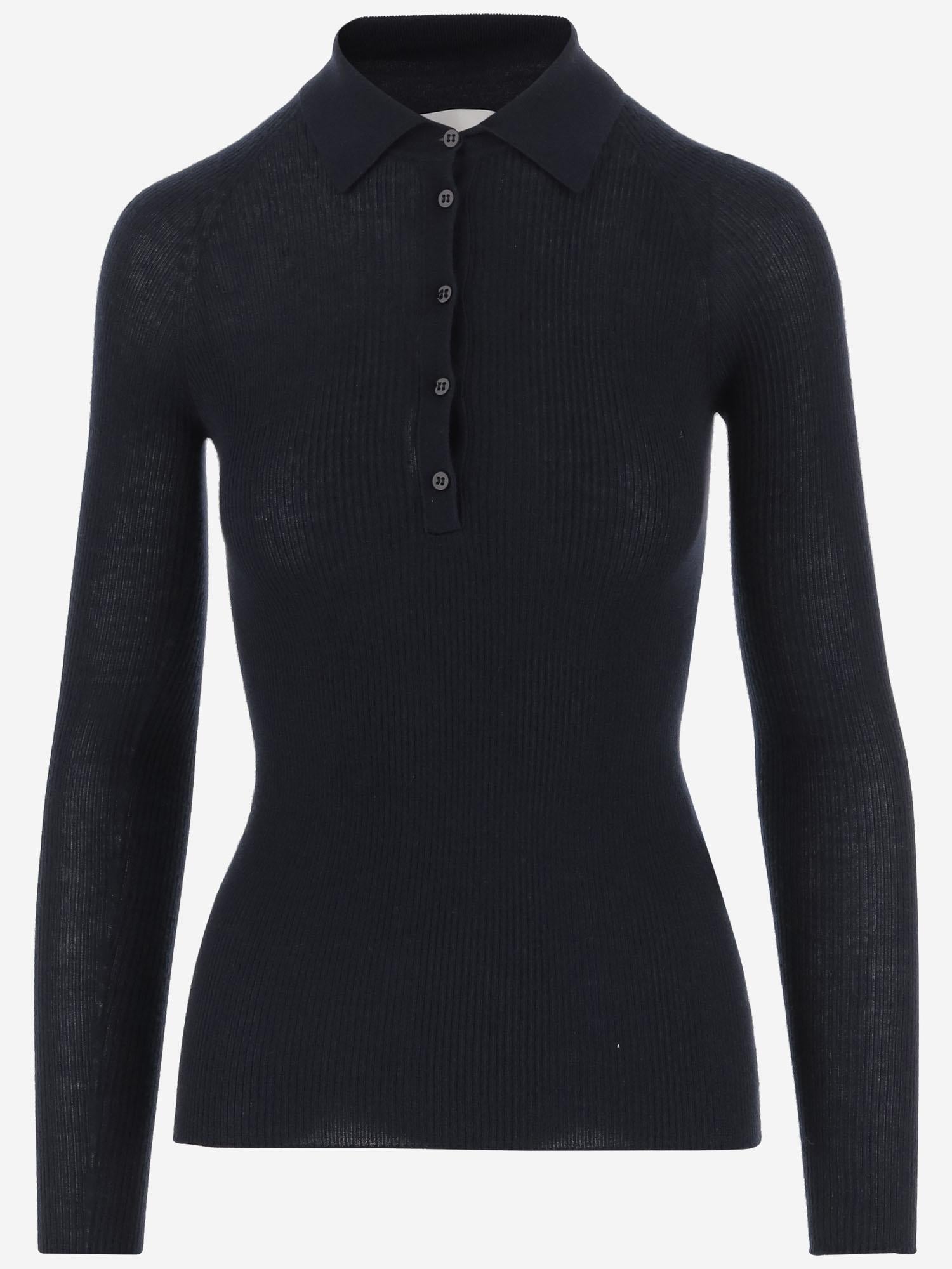 POLO IN MAGLIA IN CASHMERE E SETA S26614 0350 SASUPHI 