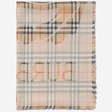 SCIARPA IN LANA E SETA CHECK 8117905 SAND BURBERRY 