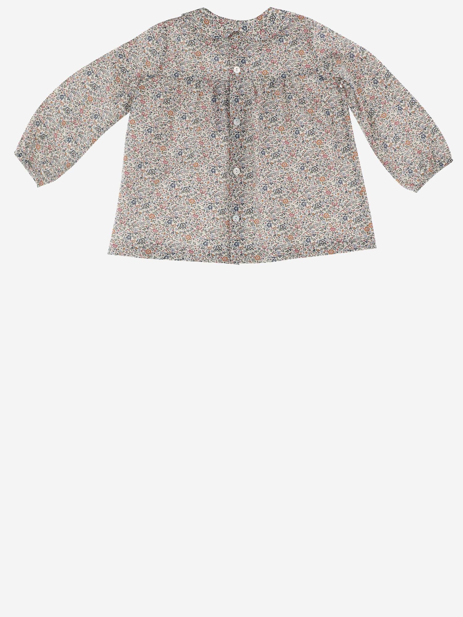 CAMICIA IN COTONE CON MOTIVO FLOREALE FIONA 505 NICOLETTA FANNA KIDS 