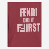 FELPA IN COTONE IN CON LOGO JUH107 5V0F1SAY FENDI KIDS 