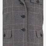 GIACCA TAYLOR IN MISTO LANA CON MOTIVO A QUADRI 21789 950 THE.GARMENT 