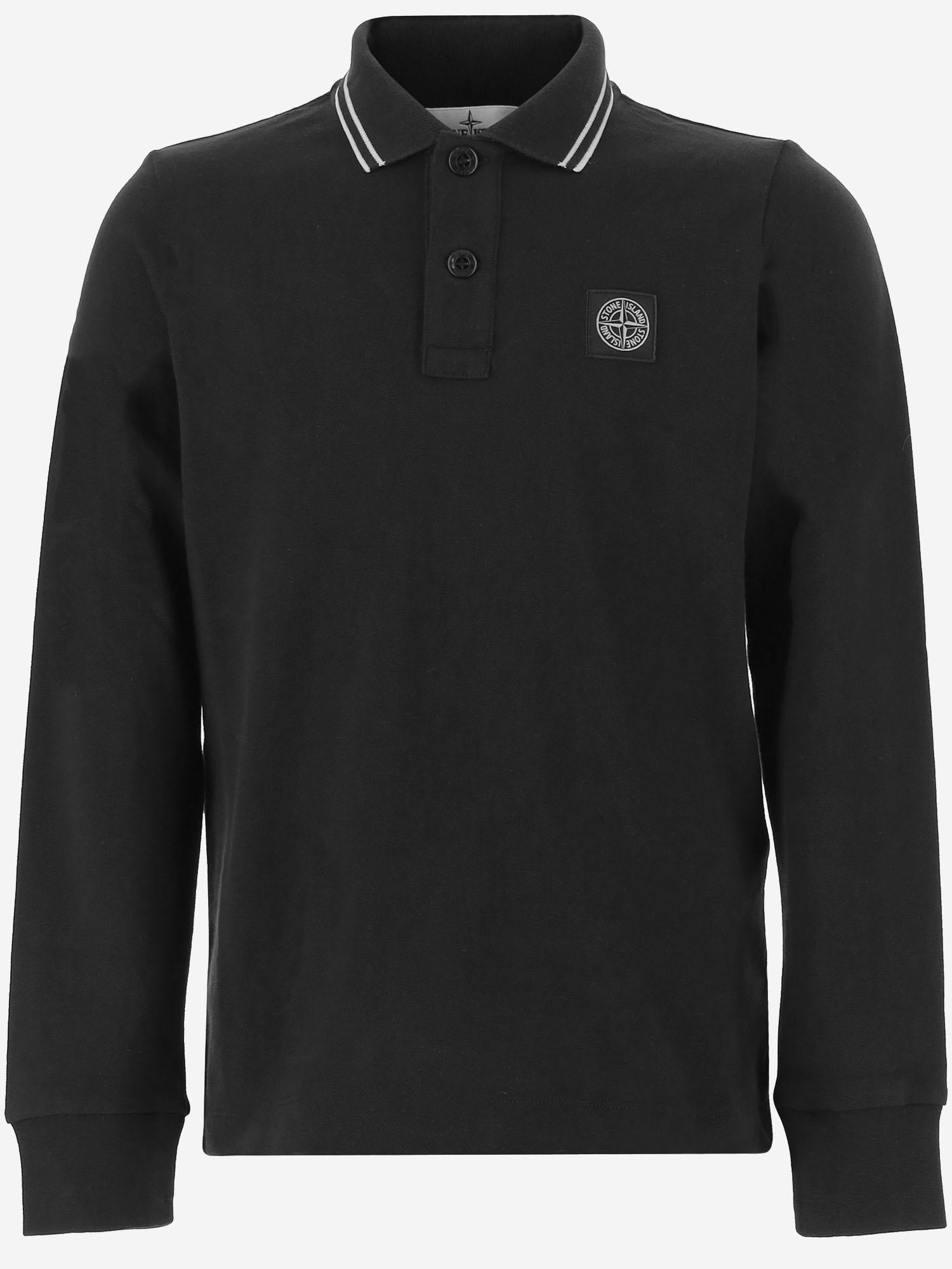 POLO IN COTONE CON LOGO 2200002 S0018V0029 STONE ISLAND KIDS 