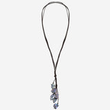 COLLANA in suede CON  perle VTAHITICLUSTERT  MELA 