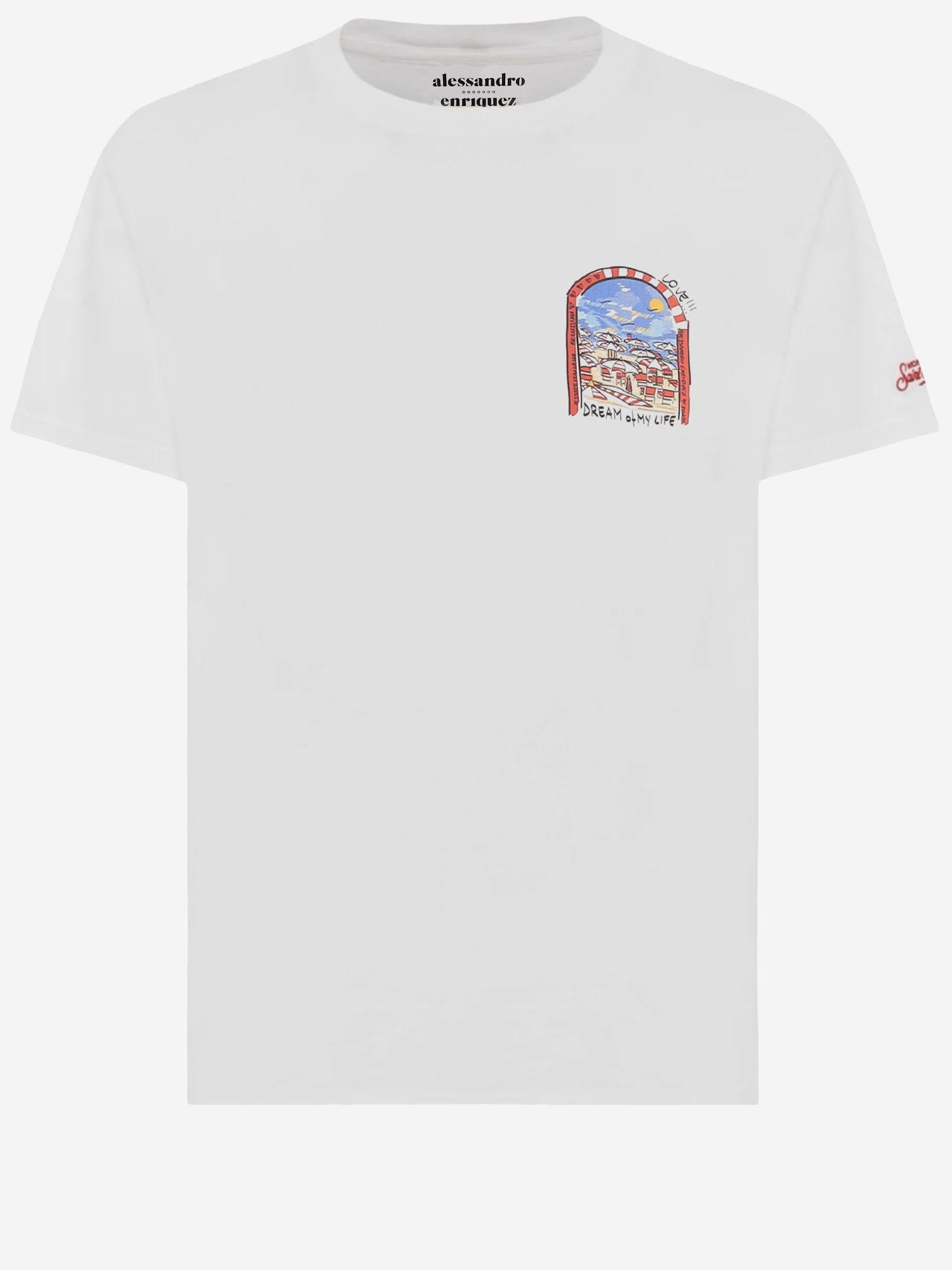 T-SHIRT IN COTONE CON STAMPA PRL0002 04502L MC2 SAINT BARTH 