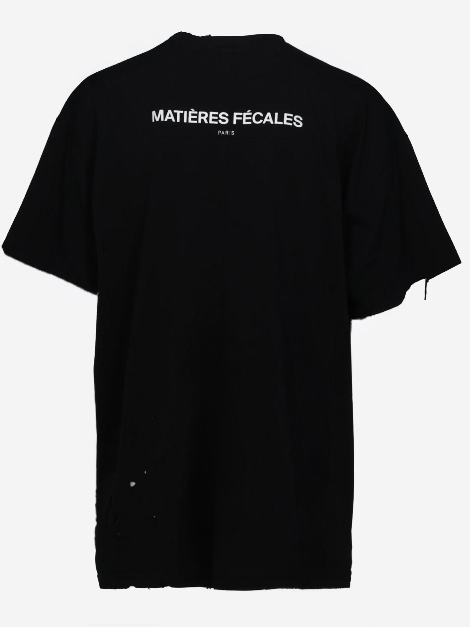 T-SHIRT HANNAH IN COTONE CON GRAFICA FRONTALE MAT02T006 1 MATIERES FECALES 