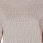 MAGLIA JUMPER IN LANA E SETA FZXE39 AYM1F1UKC FENDI 