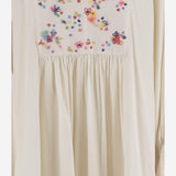 Abito lungo in seta con ricami DLWPDNZN01E MULTI PERO 