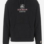 FELPA IN COTONE CON LOGO IC25340 BLACK ICECREAM 