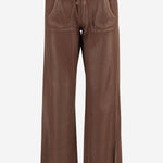 PANTALONI IN COTONE CON COULISSE DAM25.M02 BROWN DONT @ ME 