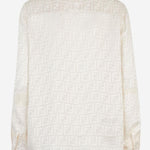 CAMICIA IN SETA CON MOTIVO FF FS8140 AJ0ZF1M2A FENDI 