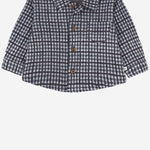 CAMICIA CONRAD CON MOTIVO A QUADRI 25W183 DARKBLUE 1+ IN THE FAMILY KIDS 