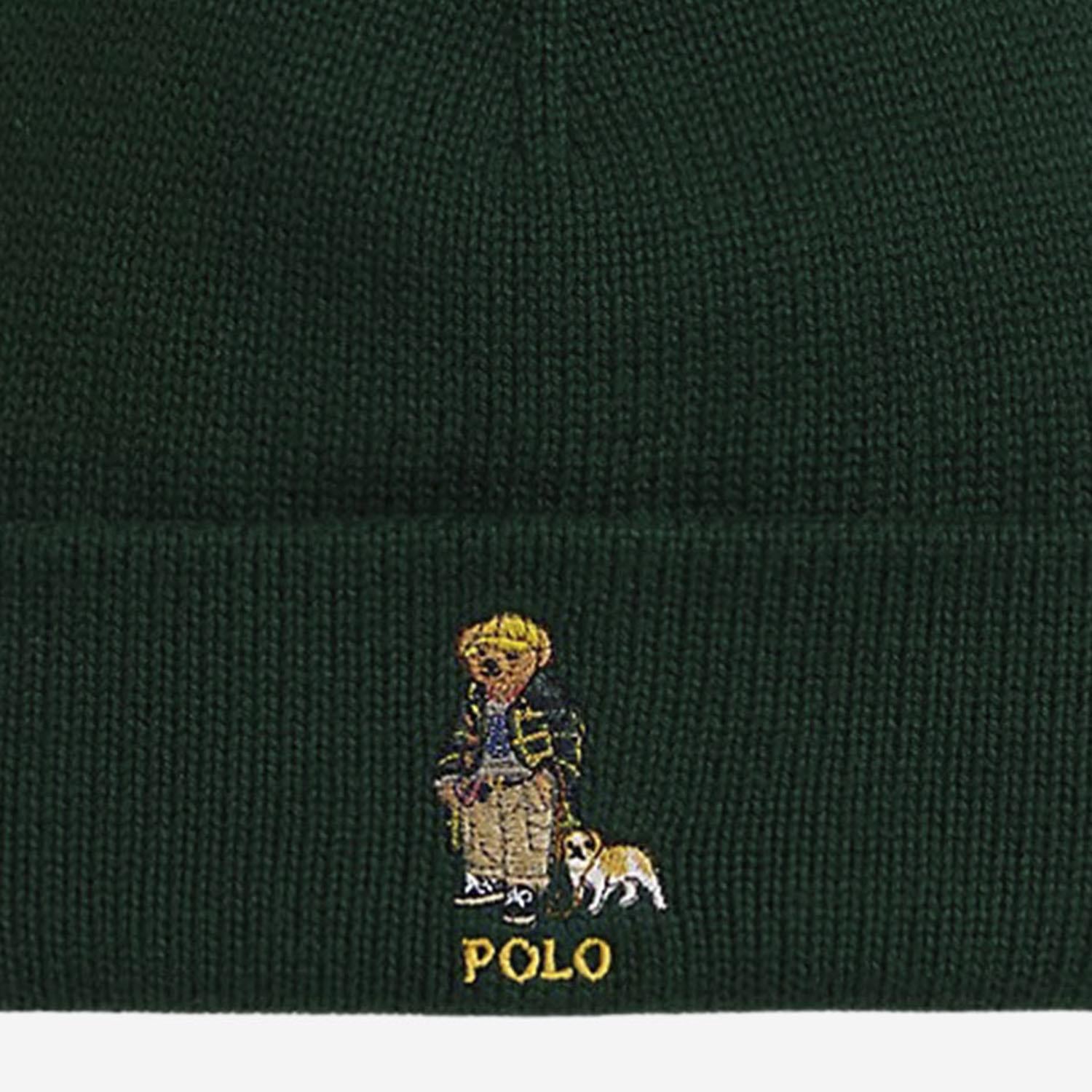 BEANIE IN COTONE CON POLO BEAR 323980658 001 POLO RALPH LAUREN KIDS 