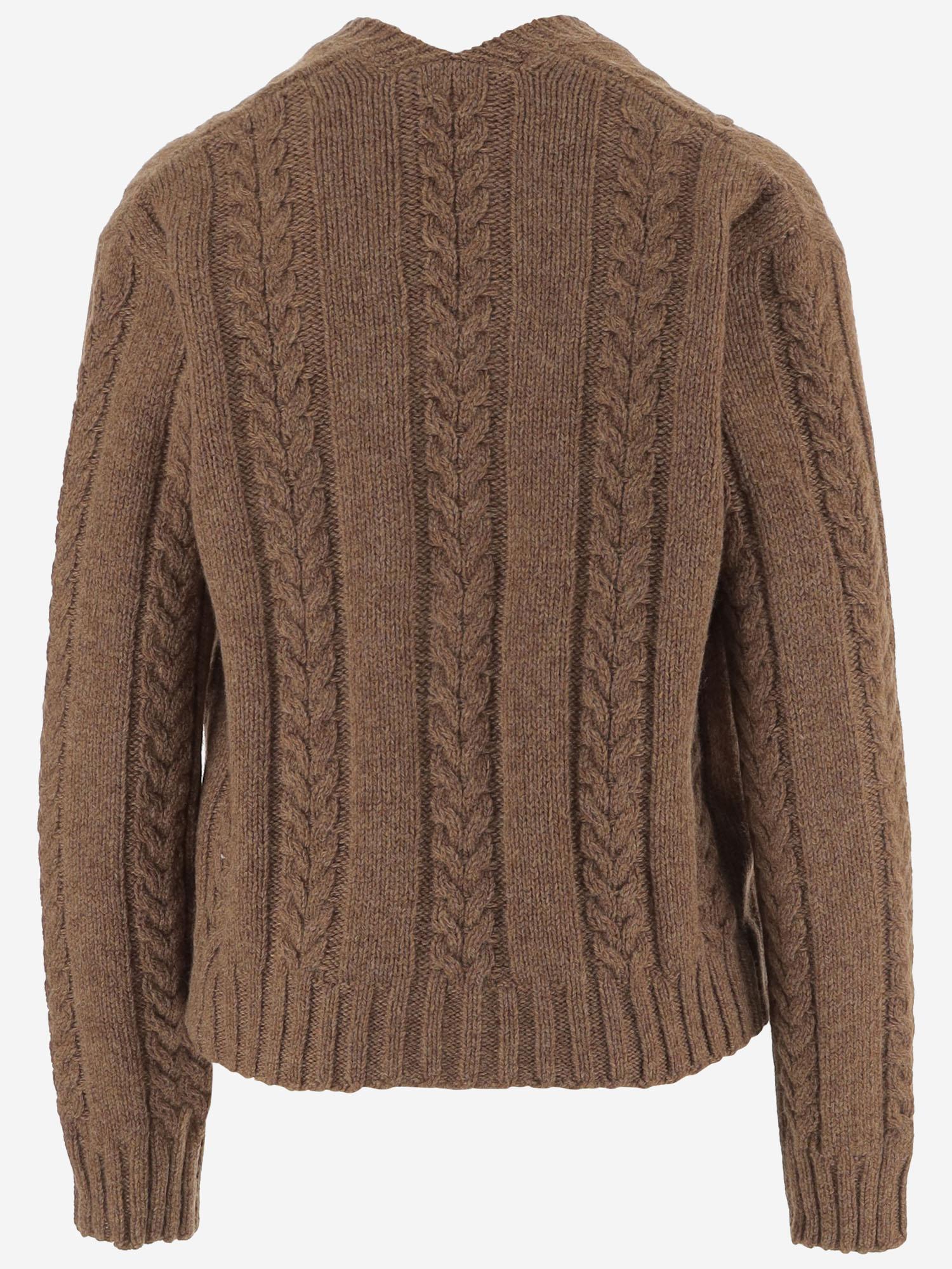 MAGLIONE TRECCIA IN LANA S540Y14KGU 3100 LOEWE 