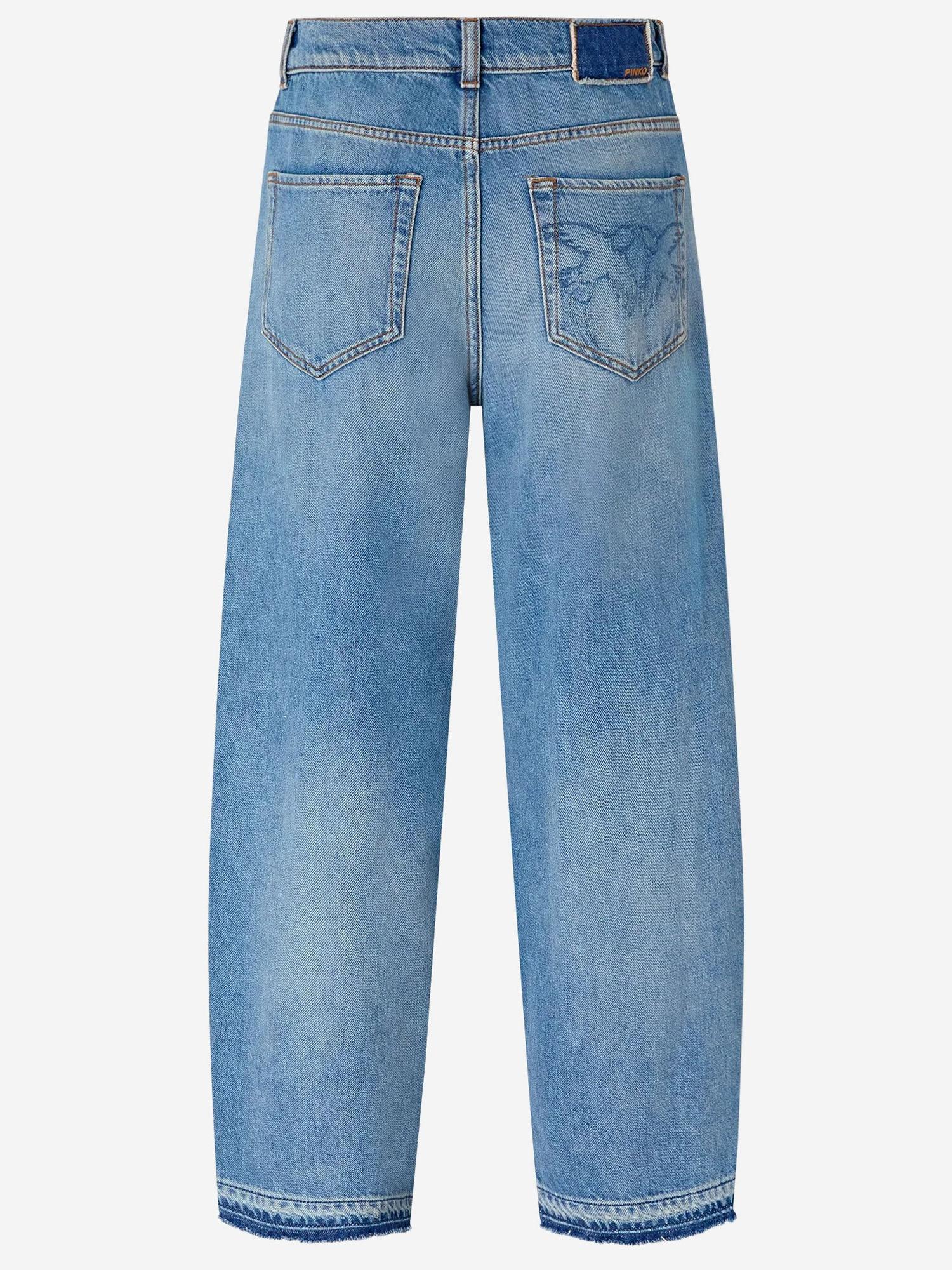 JEANS BALLOON FIT CON SCOLORITURE 103857 A341PJF PINKO 