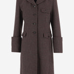 Cappotto da equitazione monopetto in misto lana CH25WMA14169 990 CHLOE 