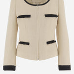 Giacca in Plain Wool Tweed 7B0CE4T5 90YDNG VALENTINO 