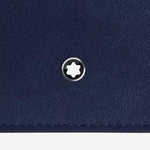 POTACARTE IN PELLE CON LOGO 221664 BLACK/INK BLUE MONTBLANC 