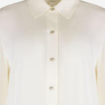 CAMICIA IN SETA STRETCH V101013150 101OWH VINCE 
