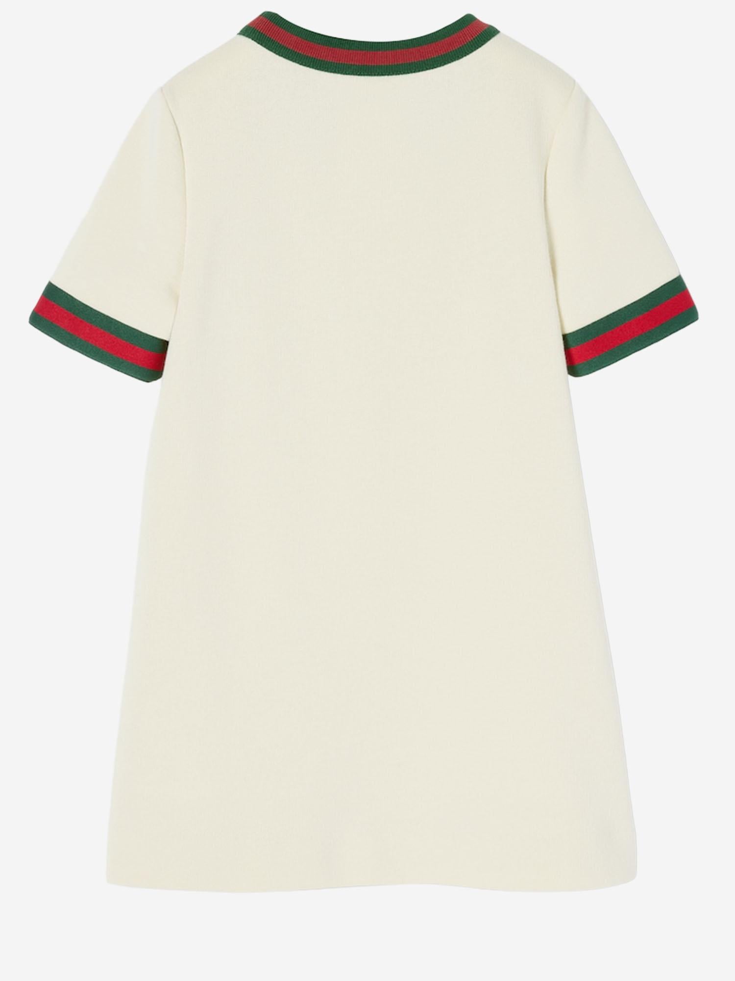 ABITO IN JERSEY DI COTONE CON MORSETTO 718772 XJHR99908 GUCCI KIDS 