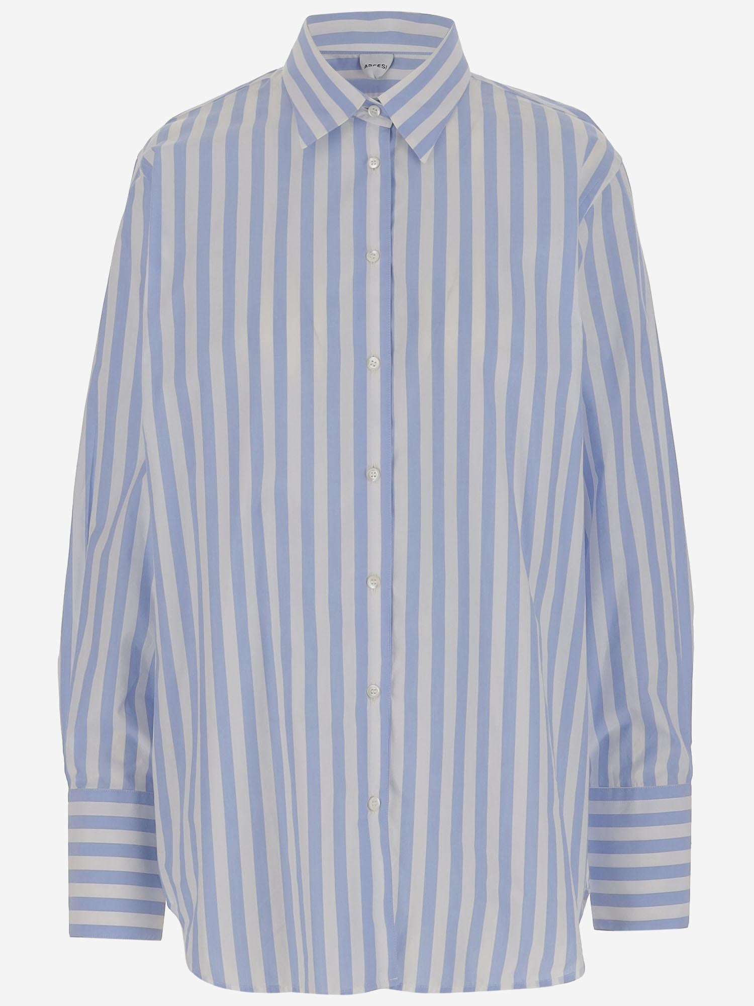 CAMICIA IN COTONE CON MOTIVO A RIGHE 5411L088 20069 ASPESI 