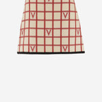 GONNA VLOGO IN MISTO LANA CON MOTIVO A QUADRI 7B3RADJ4 9JNBRS VALENTINO 