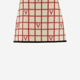 GONNA VLOGO IN MISTO LANA CON MOTIVO A QUADRI 7B3RADJ4 9JNBRS VALENTINO 