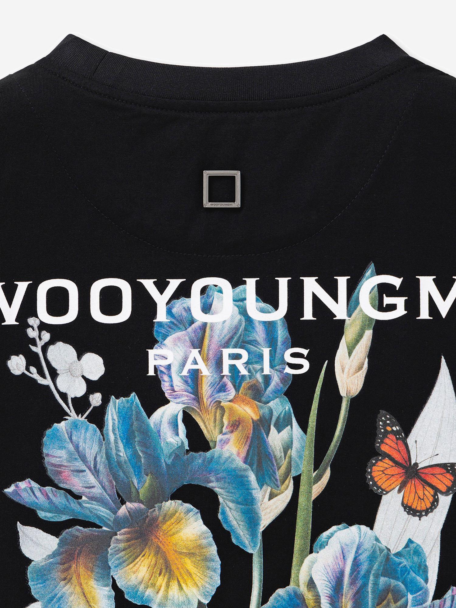 T-SHIRT IN COTONE CON STAMPA POSTERIORE M261TS06 708B WOOYOUNGMI 