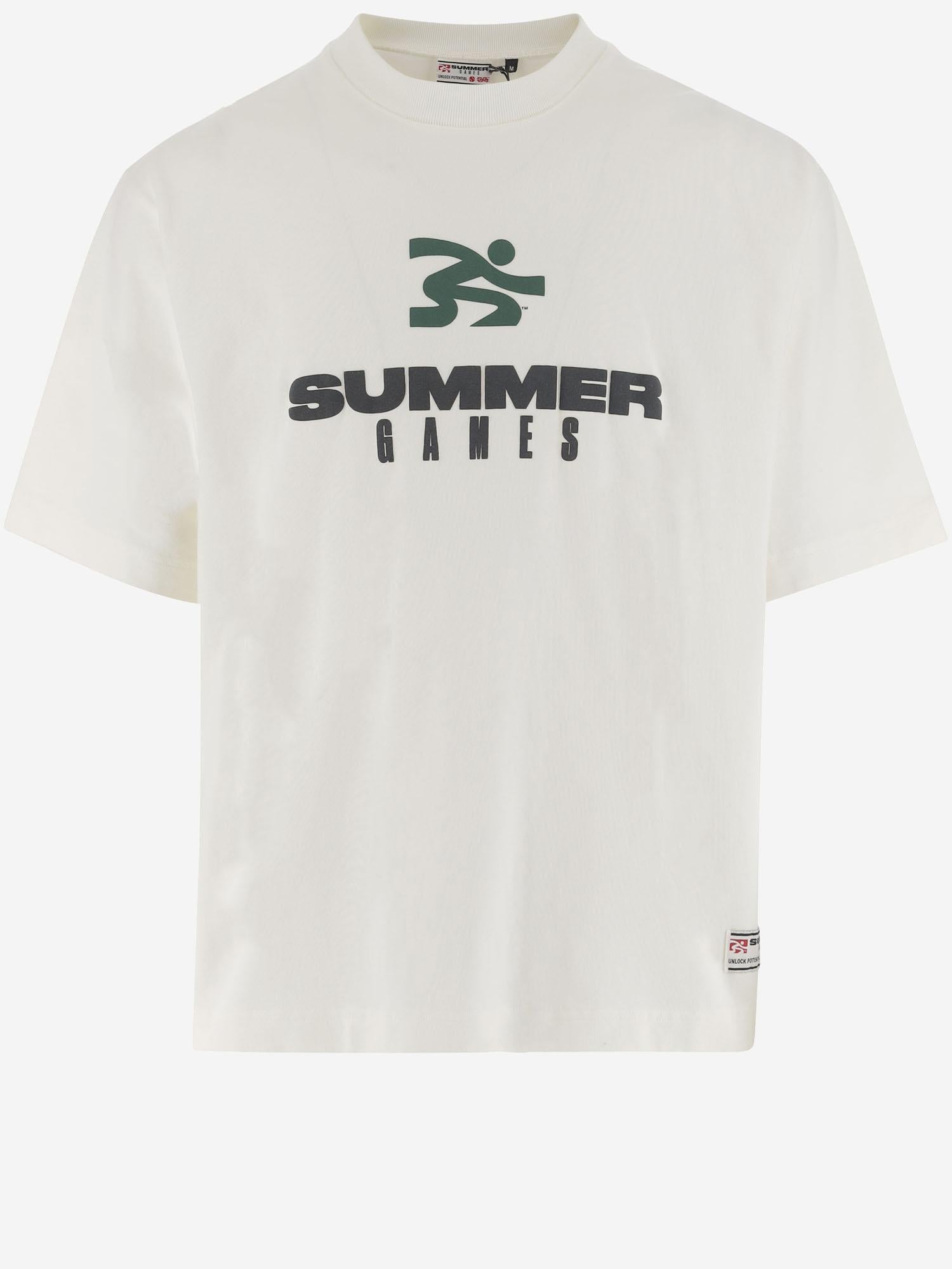 T-SHIRT IN COTONE CON LOGO SG2510101 ORGANICCOTTON SUMMER GAMES 