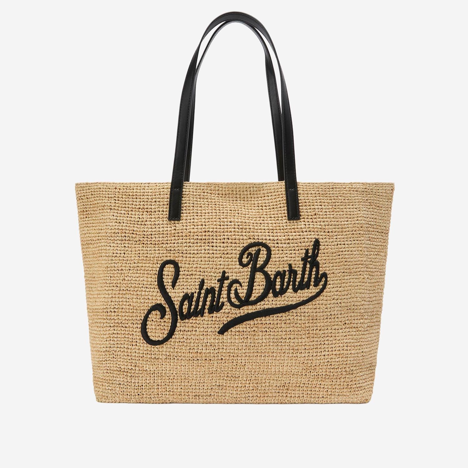 BORSA SHOPPING IN RAFIA CON LOGO RAFC001 00421L MC2 SAINT BARTH 