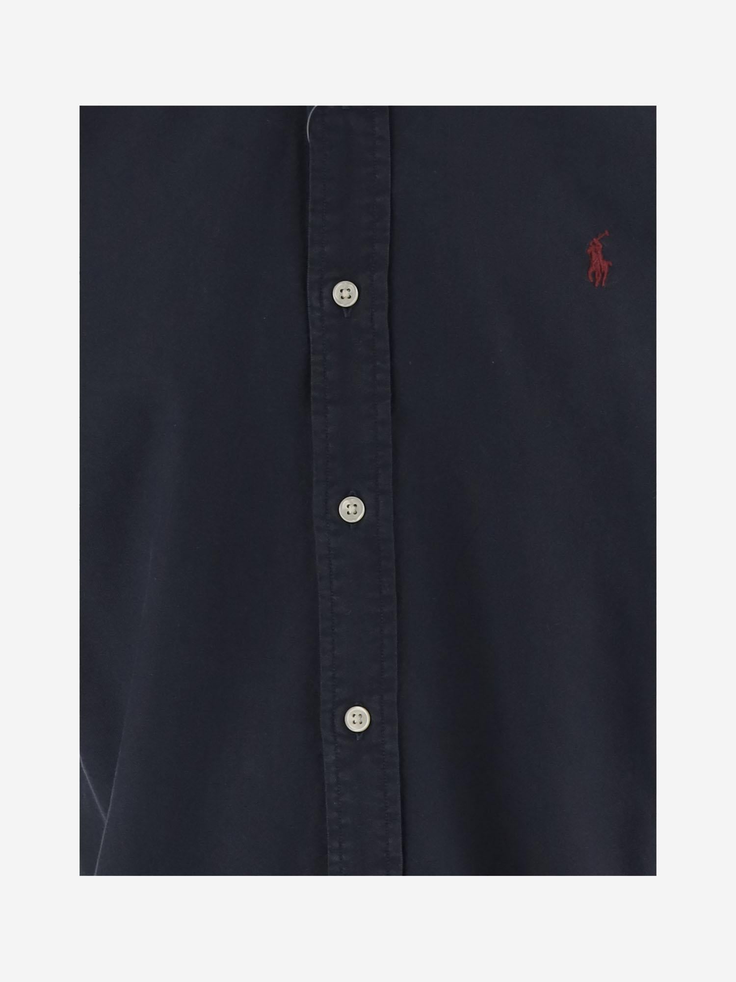CAMICIA IN COTONE CON LOGO 710772290 002 POLO RALPH LAUREN 
