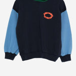 FELPA CON CAPPUCCIO IN COTONE CON LOGO B225AC048  BOBO CHOSES KIDS 