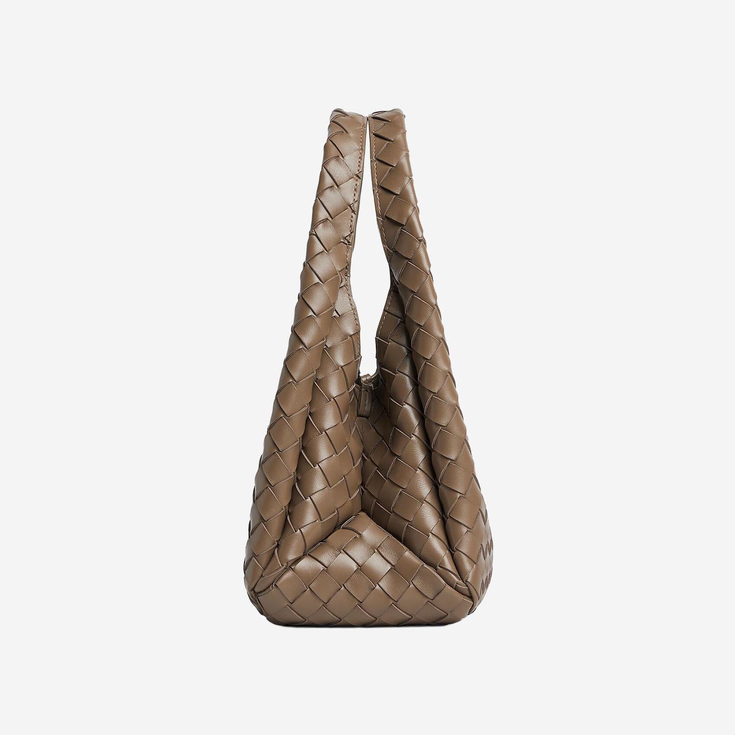 BORSA CAMPANA IN PELLE INTRECCIATA 854248 V4SC02360 BOTTEGA VENETA 