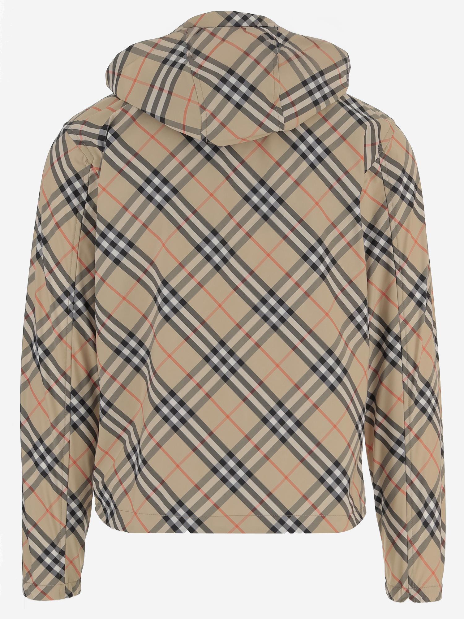 GIACCA IN NYLON CON MOTIV CHECK 8121319 SANDIPCHECK BURBERRY 