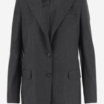 GIACCA MONOPETTO IN LANA E SETA JBERTHA16B 520038S1227 TAGLIATORE 