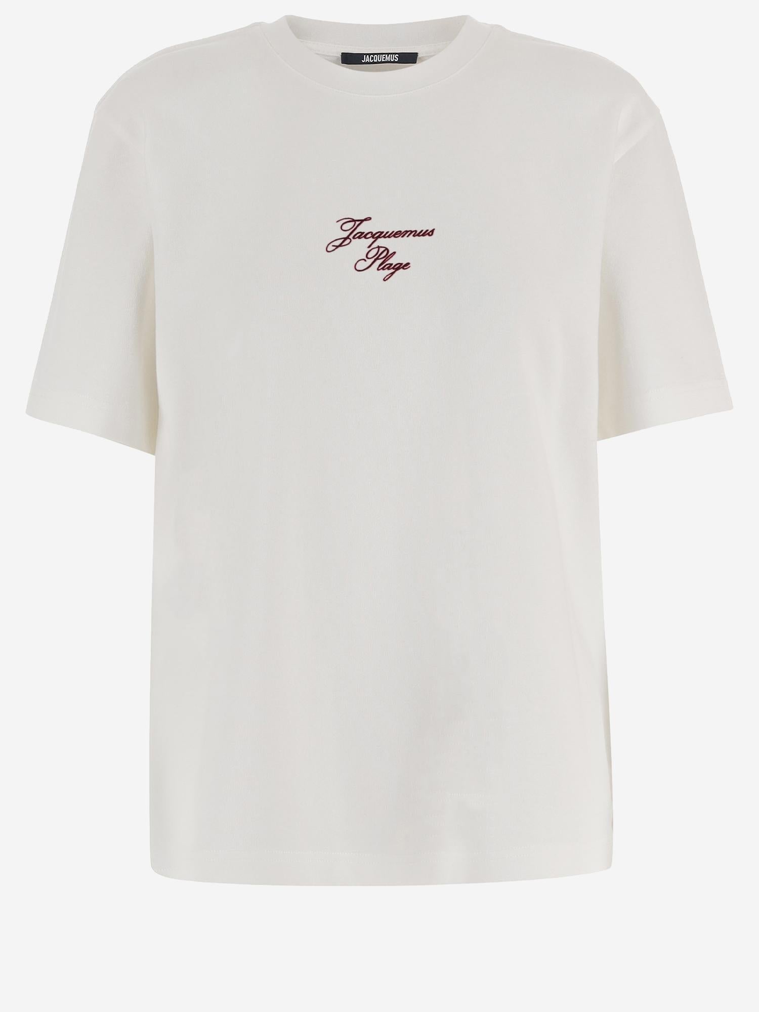 T-SHIRT IN COTONE CON LOGO TSU00320AJ00285 1NG JACQUEMUS 