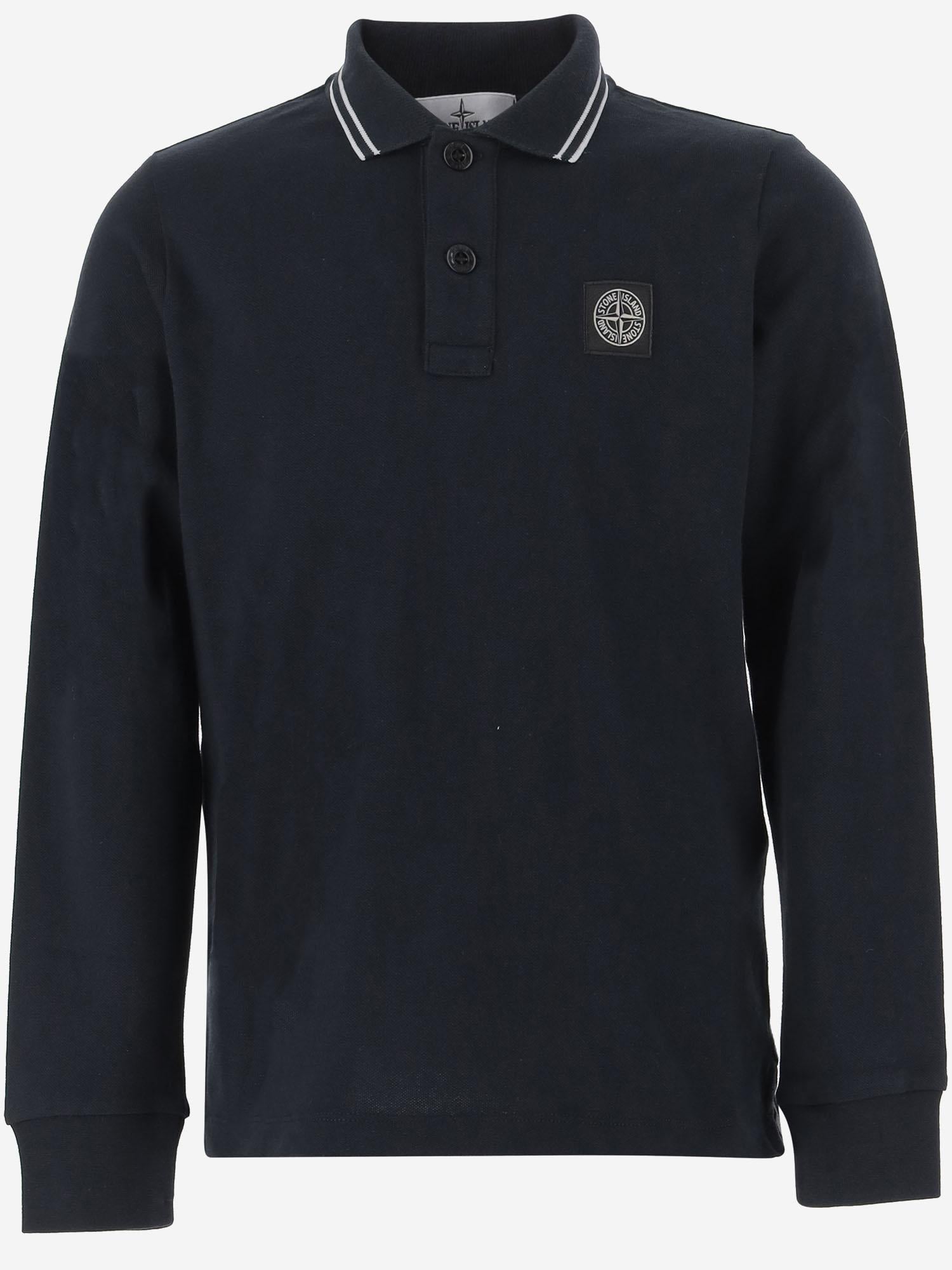 POLO IN COTONE CON LOGO 2200002 S0018V0020 STONE ISLAND KIDS 