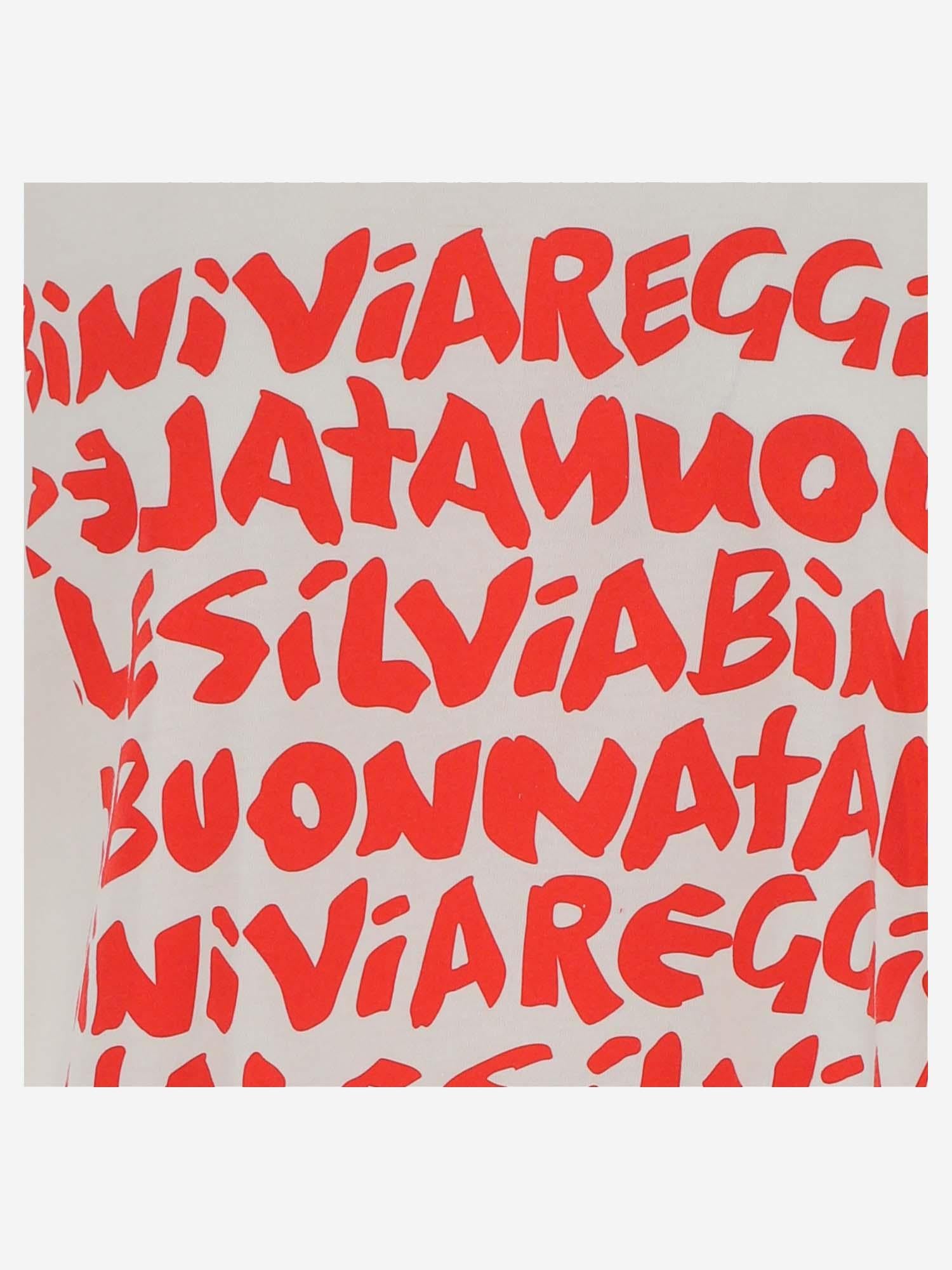 T-SHIRT STAMPA NATALE TSHIRTNATALE WHITE BINI SILVIA 