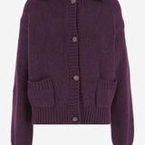 CARDIGAN IN CASHMERE 310925 BORDEAUX MAGDA BUTRYM 